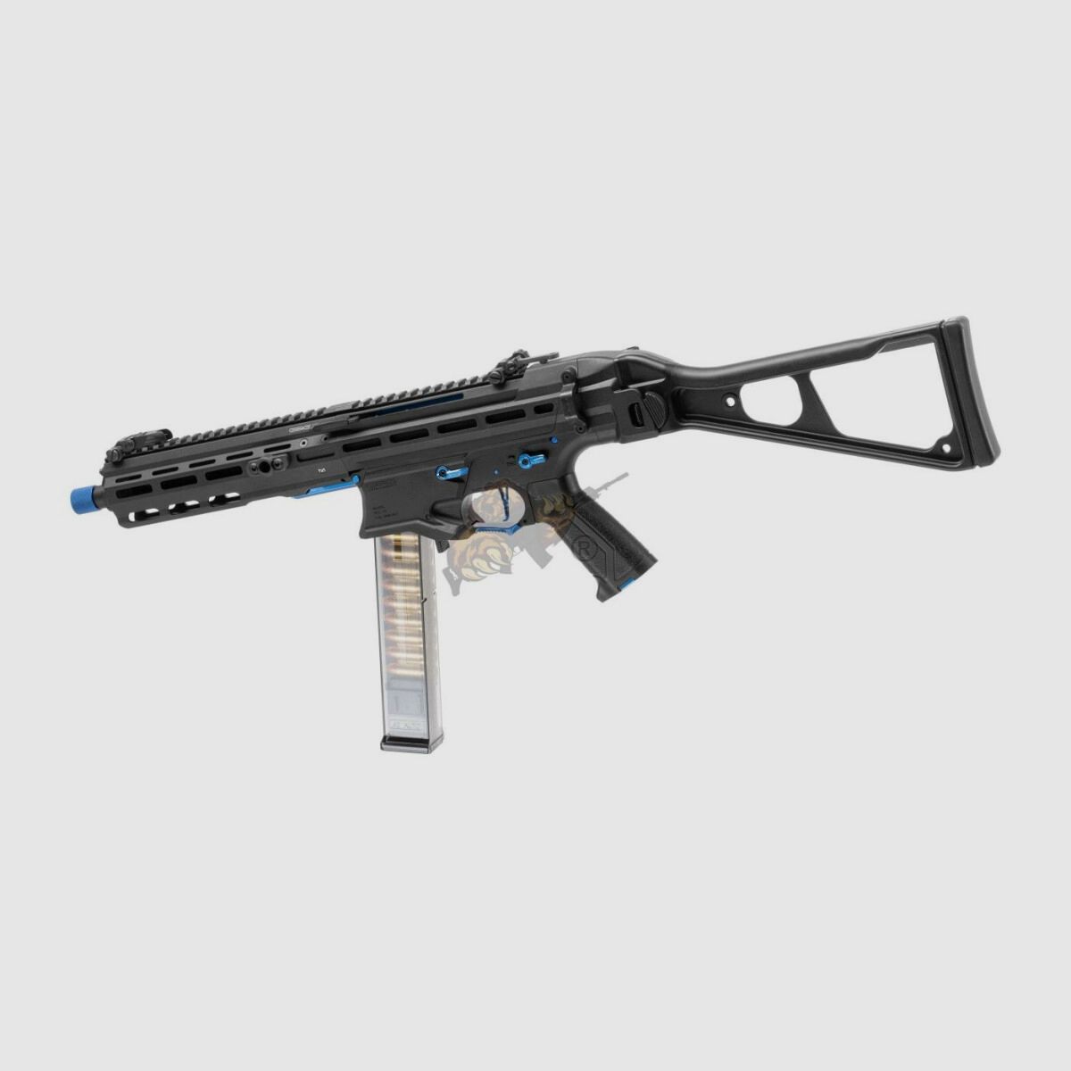 G&G PCC45 G2 mit ETU in Schwarz/Blau Airsoft Frei ab 18 - S-AEG -F-