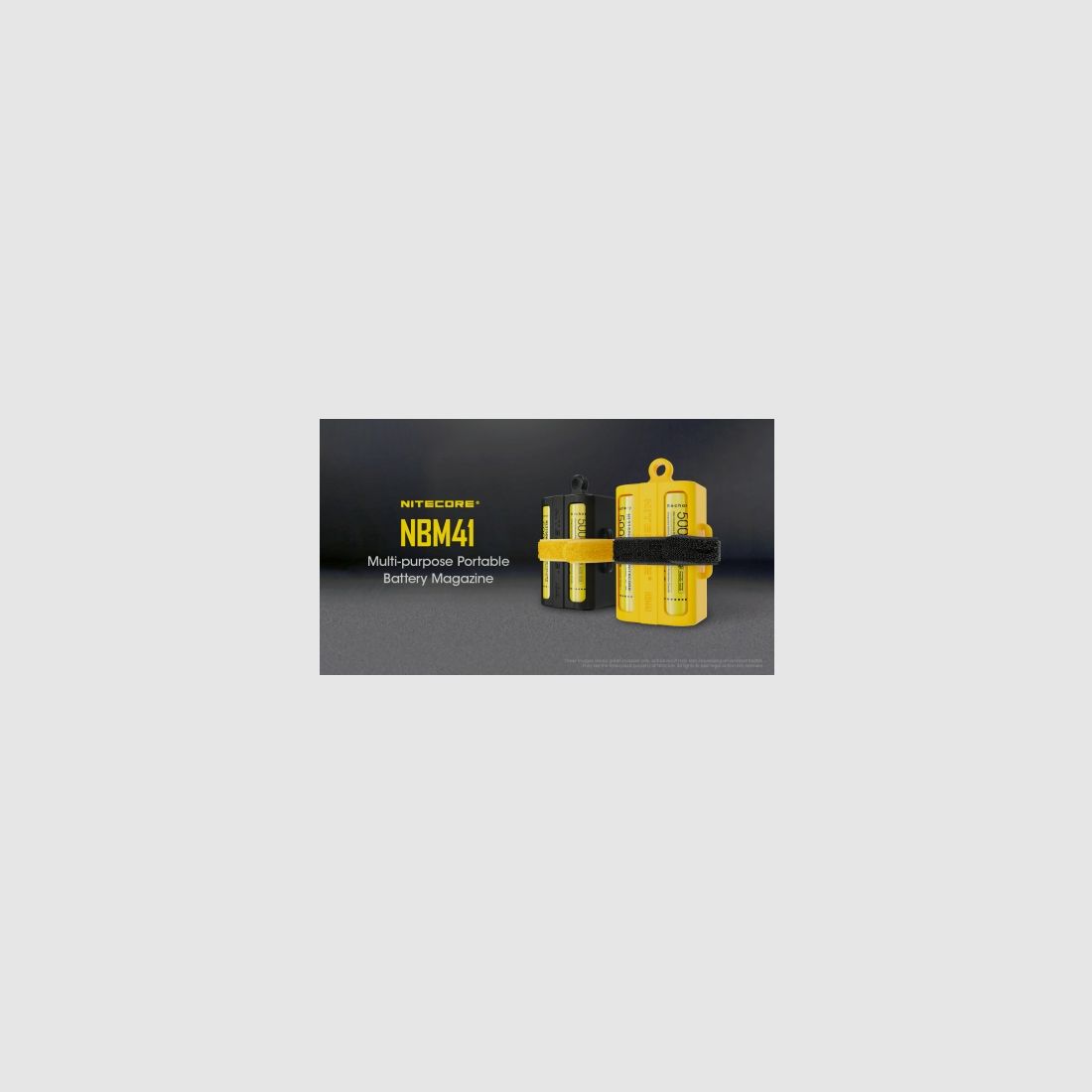 Nitecore-Batteriebehälter NBM41 Gelb, Bild 2 von 10