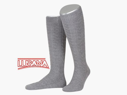 Lusana Trachtenstrumpf in Hellgrau (03)