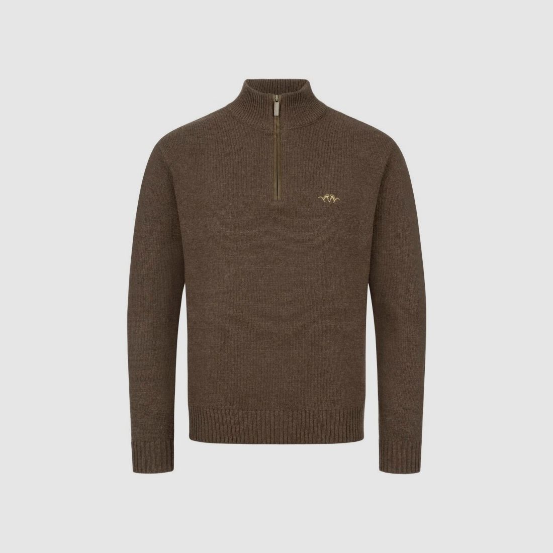 Blaser Herren Woll HZ Sweater dunkelbraun XXL