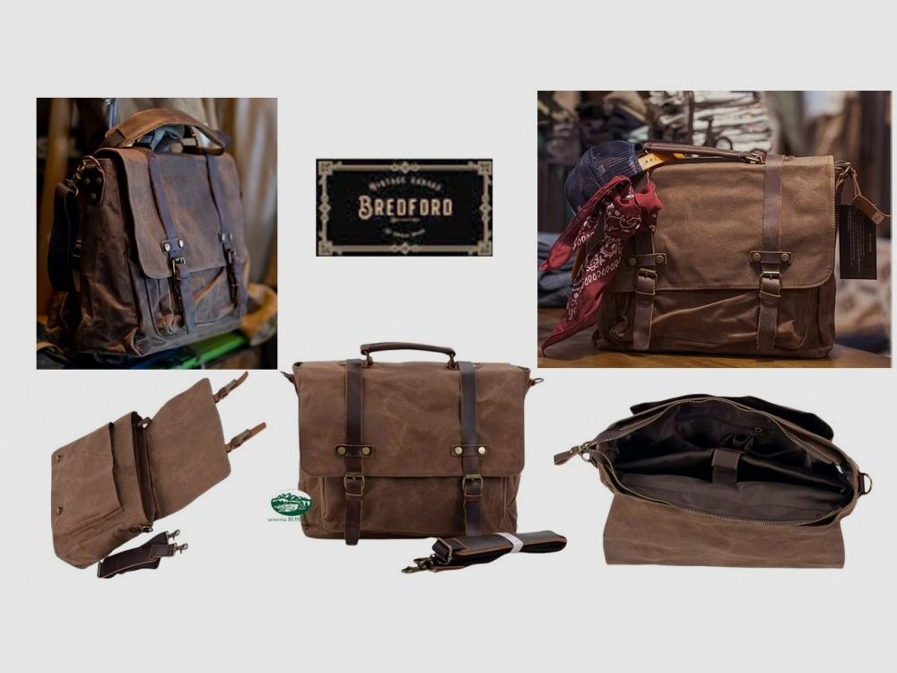 BREDFORD Stenton Wax Tasche braun