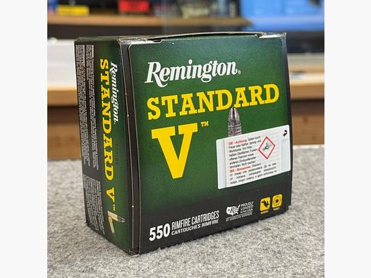 Remington .22 lfB. proiettile piombo a testa tonda munizioni standard per carabina calibro ridotto V 38grs. - 550 pz.