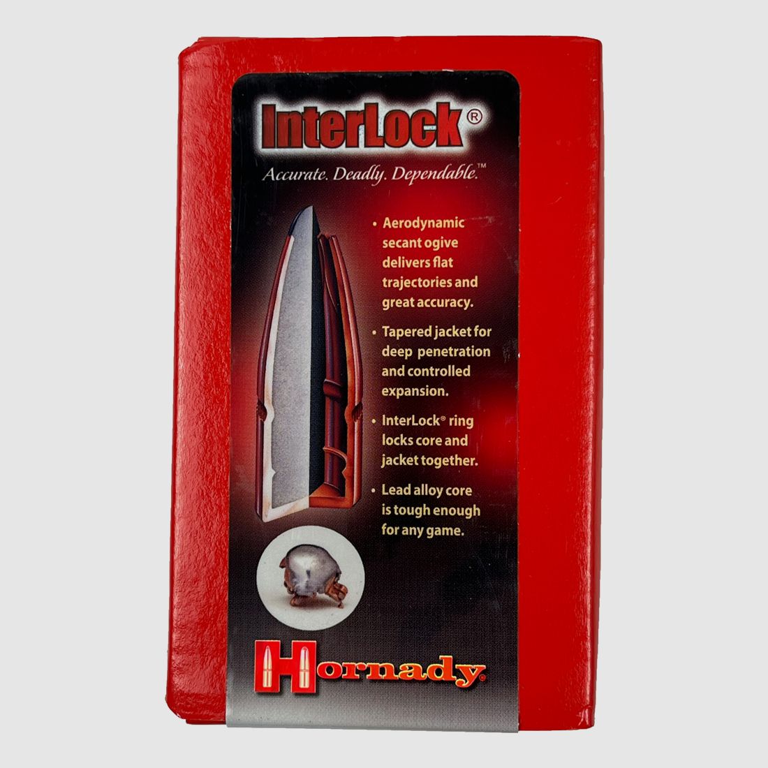 Hornady 3130 Bullets Interlock .303/.312 174 grs RN