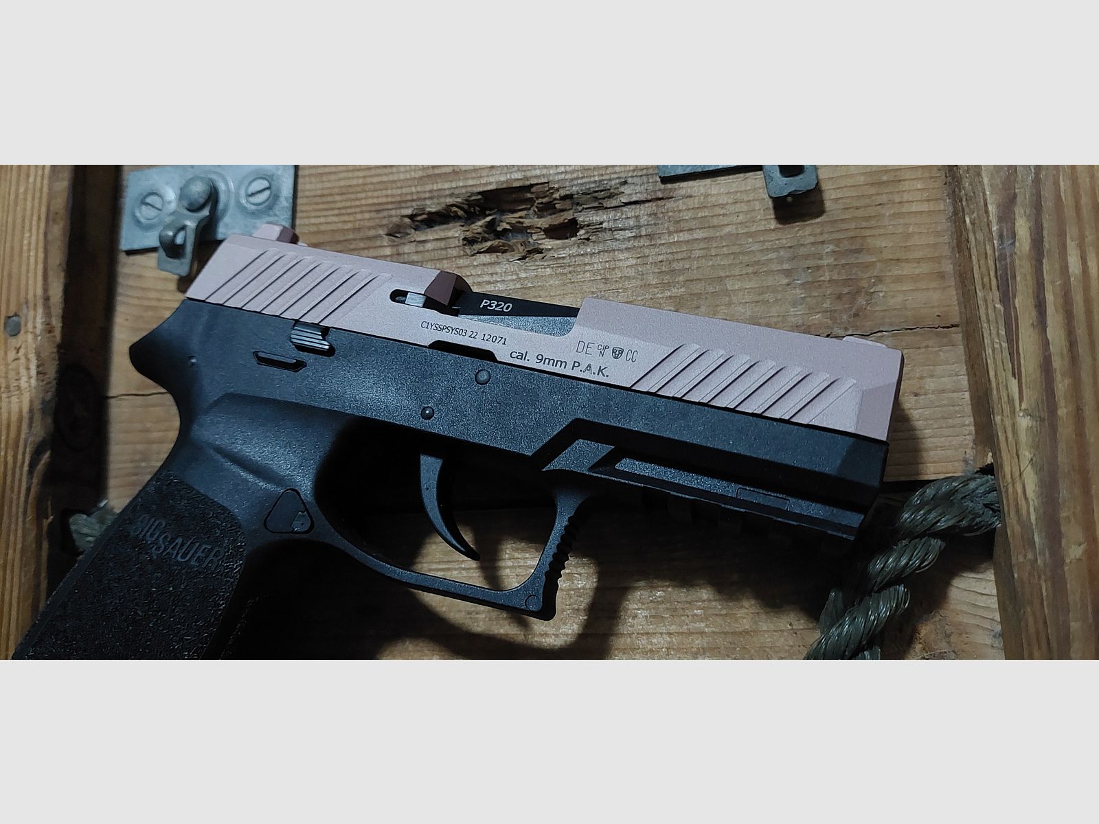 SigSauer P320 "Rosegold" 9 mm P.A.K (PTB 1038) Roségold keine Glock Walther Heckler RG