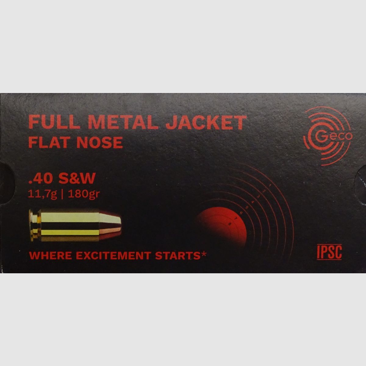 Geco .40S&W FMJ-Flat 180grs - 50 rounds