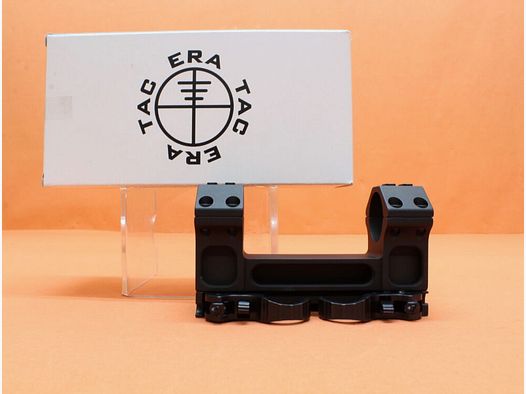 Recknagel Era-Tac QD Blockmontage 30mm (T1013-0033) mit Hebel, Alu schwarz, BH=33mm für Picatinnyprofil