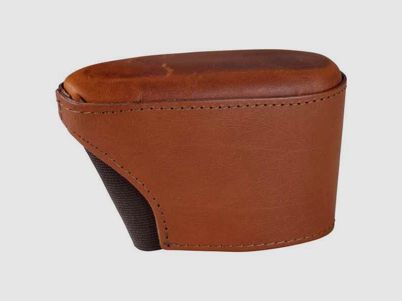 Überzieh-Schaftkappe Leder braun, 1 cm Verlängerung