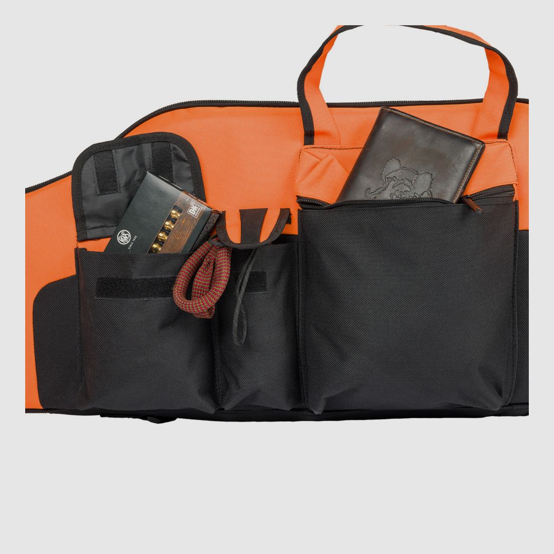 EUROHUNT Futteral für Gewehr 135x35 cm Schwarz/Orange - Schutz für Langwaffe, Bild 4 von 7