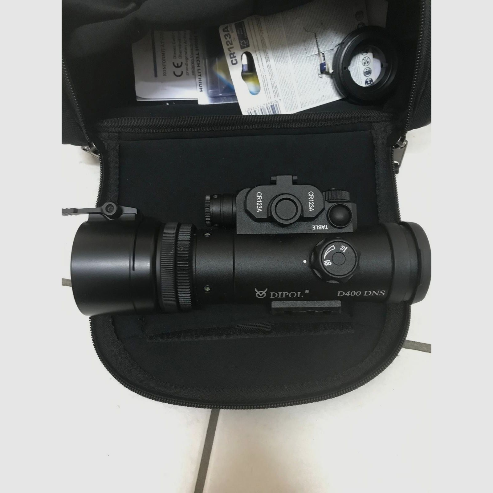 digitale voorzetapparaat Dipol D400 DNS incl. IR-straler,