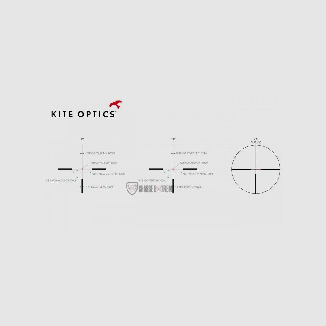 Zielfernrohr KITE OPTICS K4 3-12x50i Hd, Bild 4 von 4