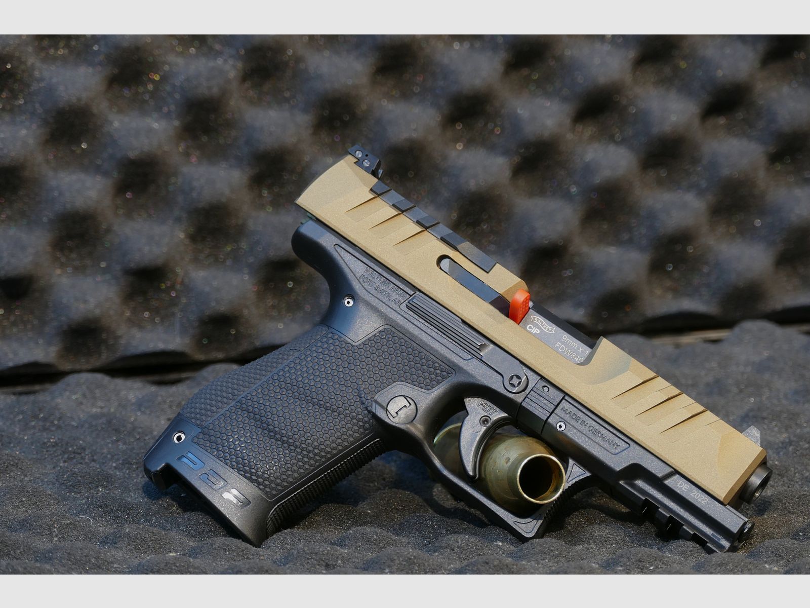 Walther PDP Compact, 4", 9x19, Ceracote personalizzato bronzo bruciato Pistola da prestazione WHB14