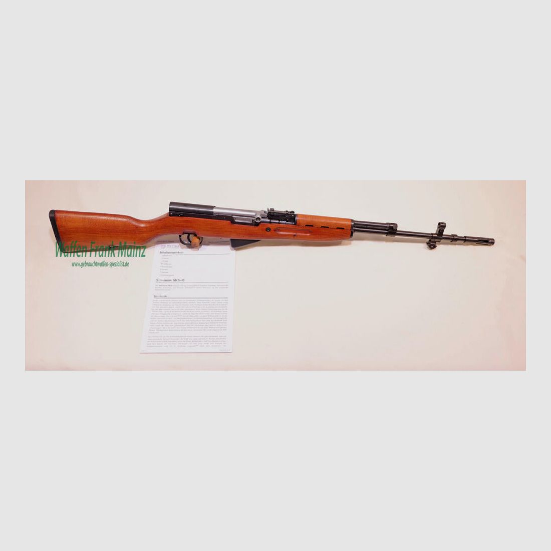 Yugoslavia WF Arms. Inc. Mod. Simonow SKS Typ M59/66