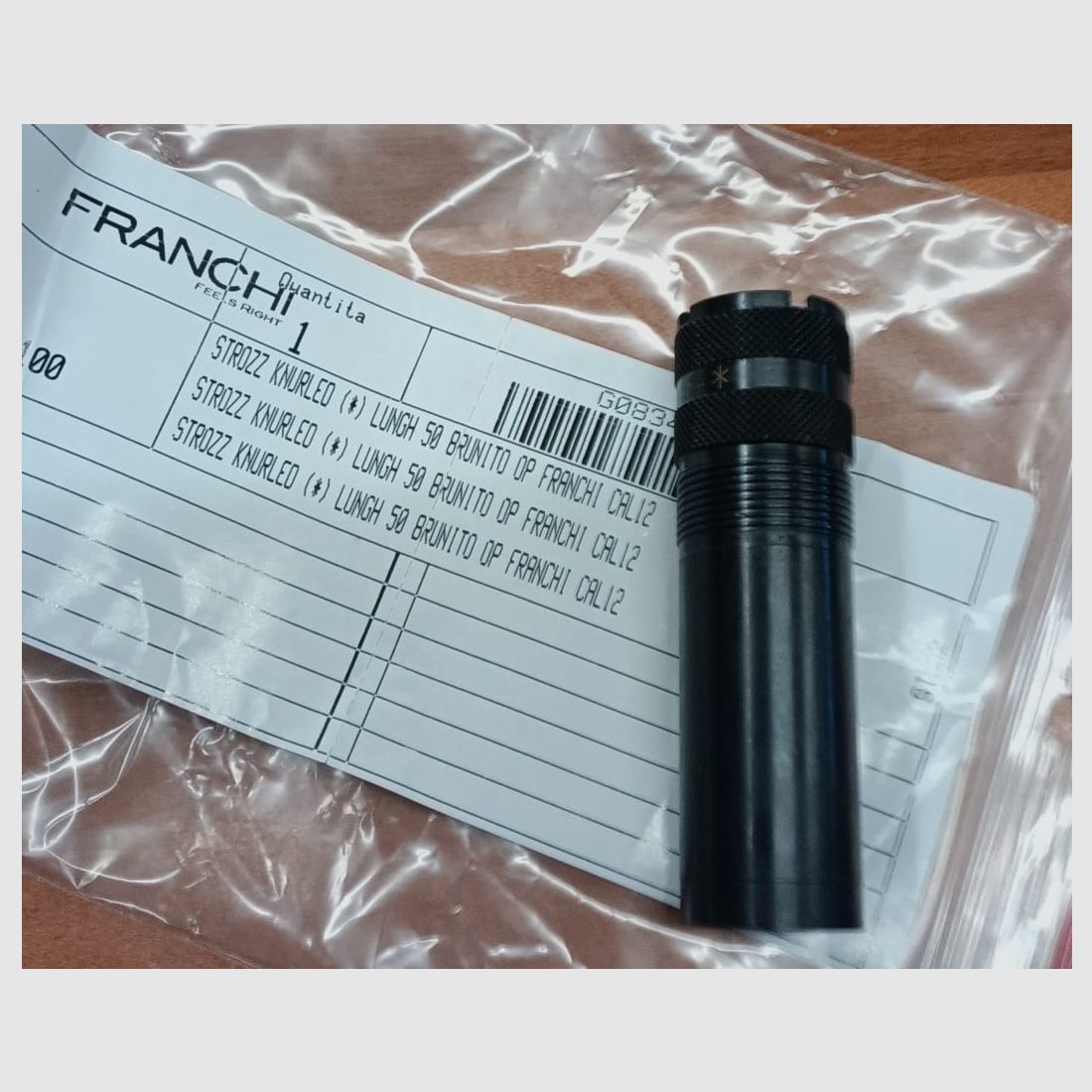 STROZZATORE FRANCHI Choke KNURLED Int.* cal. 12 para Franchi cal. 12 modelo Affinity 3