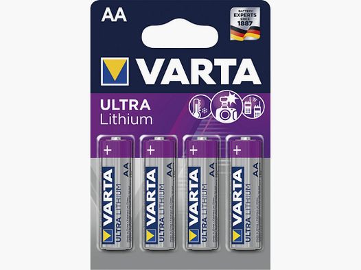 AA 1.5V VARTA ULTRA LITHIUM POWER 4 PACK