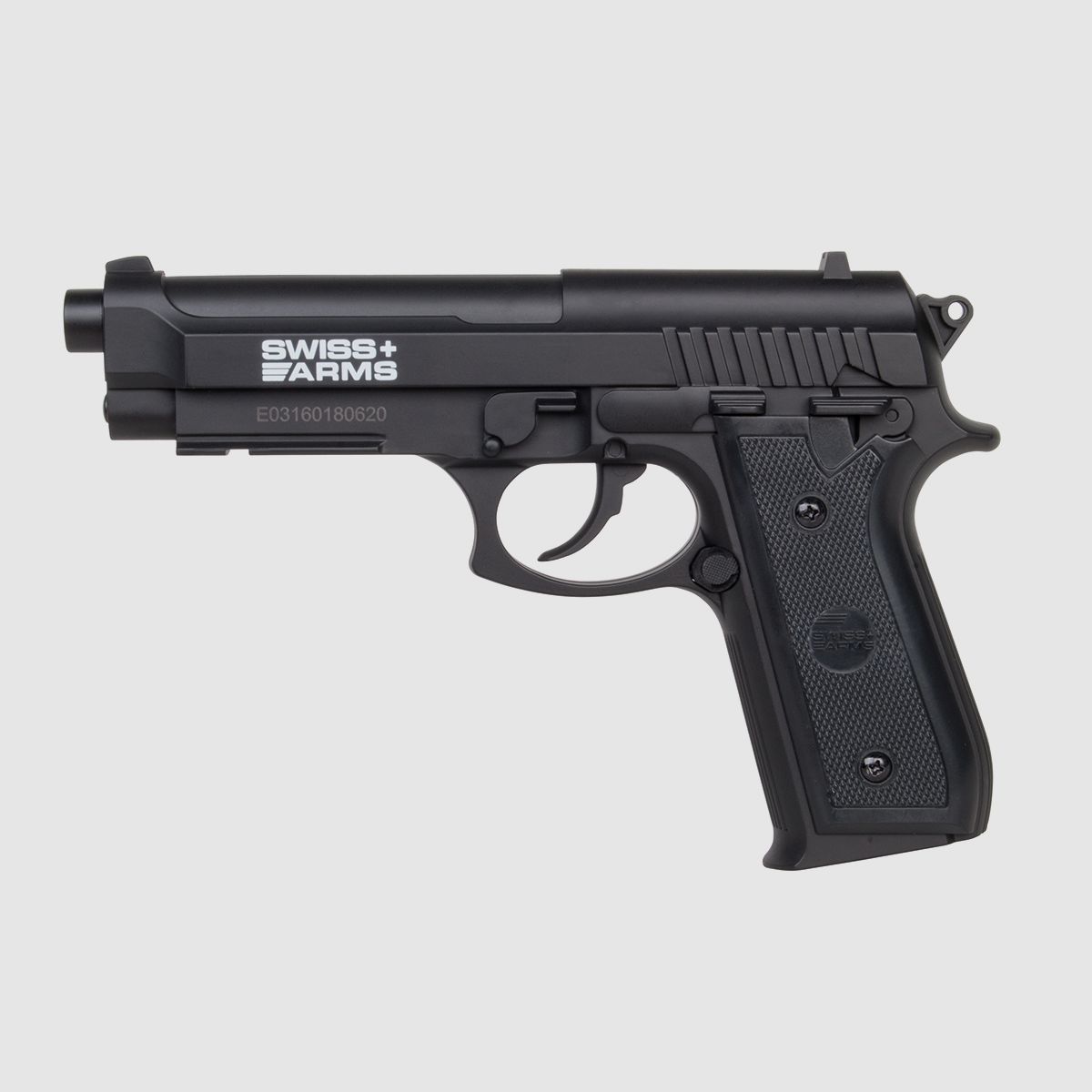 Swiss Arms SA92 Schwarz 4,5mm BB - Druckluft Co2 Non BlowBack