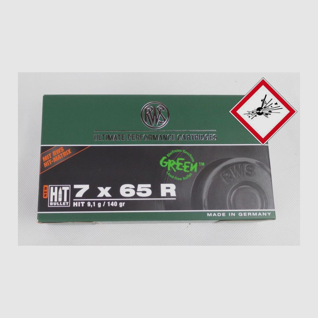 RWS HIT cartucho de caza cal. 7X65 R 140grs