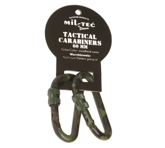 Karabińczyk 6 cm dwupak - karabinek moro Mil-Tec