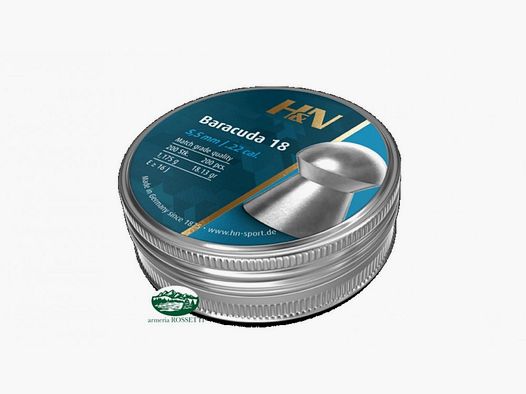 H&N SPORT Geschosse BARACUDA 18 Kal. 5,52mm 18,13gr 200 Stück