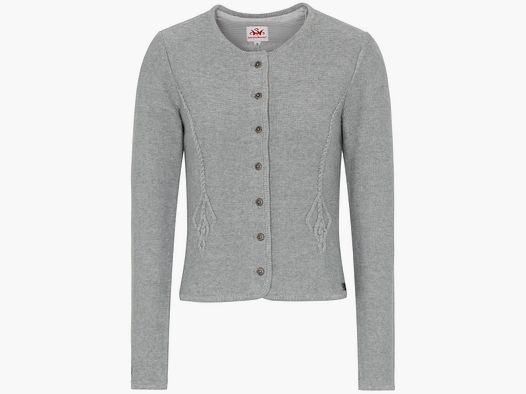 SPIEHT & WENSKY Perla Strickjacke hellgrau