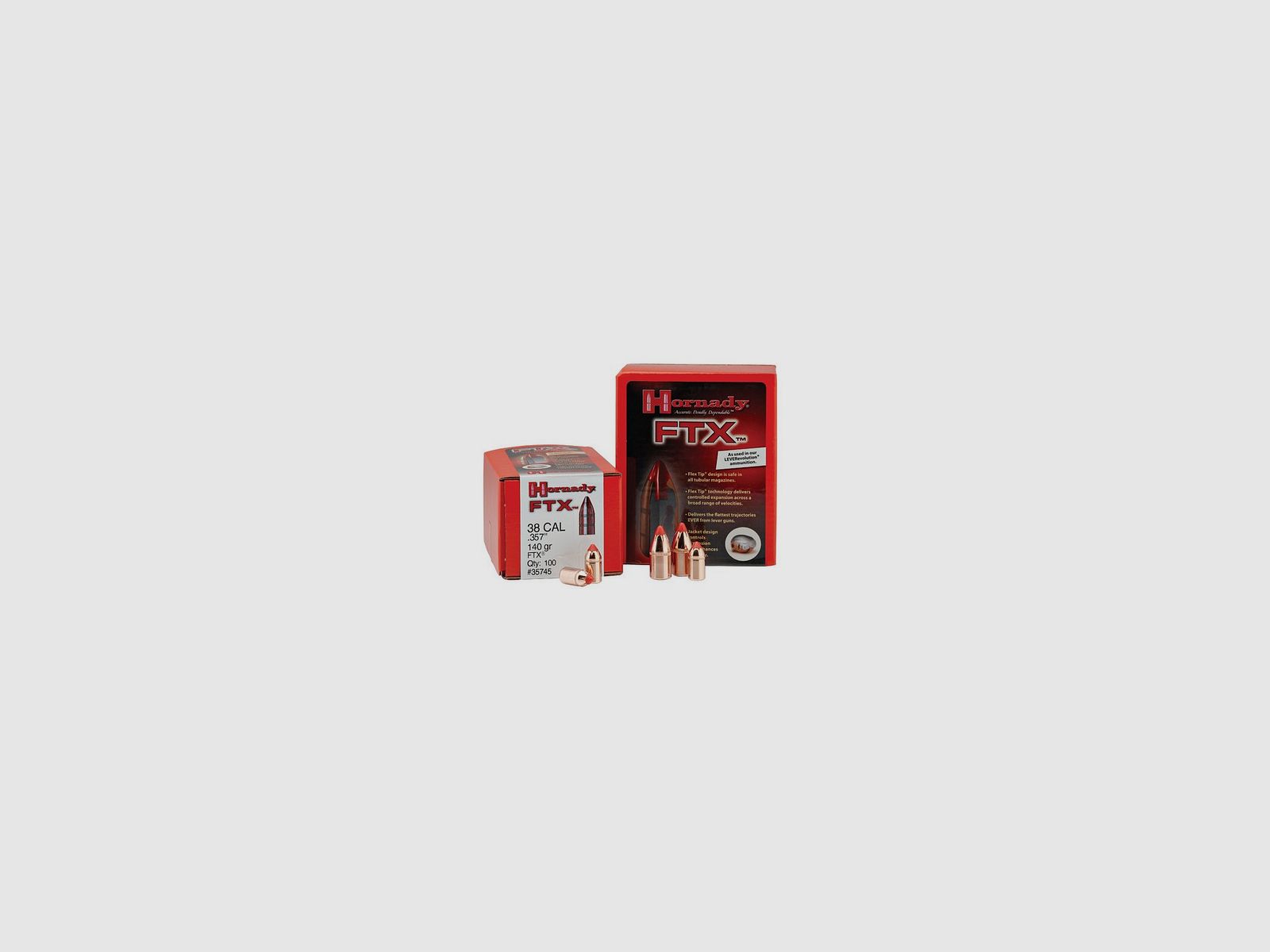 HORNADY Geschosse FTX 357" 140GR 100ST., Bild 3 von 3