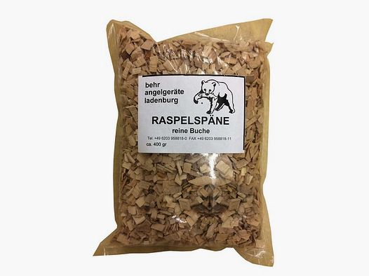 Behr Raspelspäne zum Räuchern - 400g - reine Buche - für Fisch / Fleisch / Gemüse