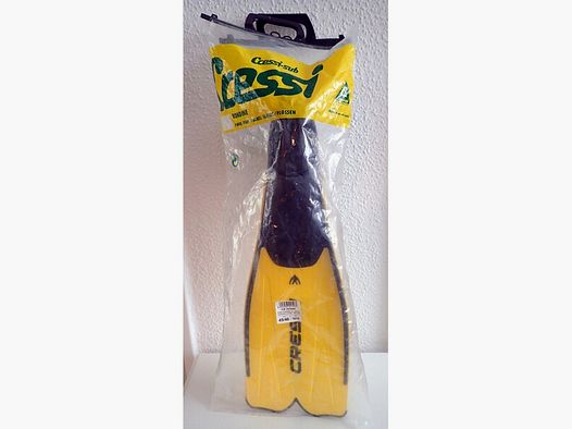 Cressi Pinne Rondinella, Gr. 45/46, gelb, neuwertig!