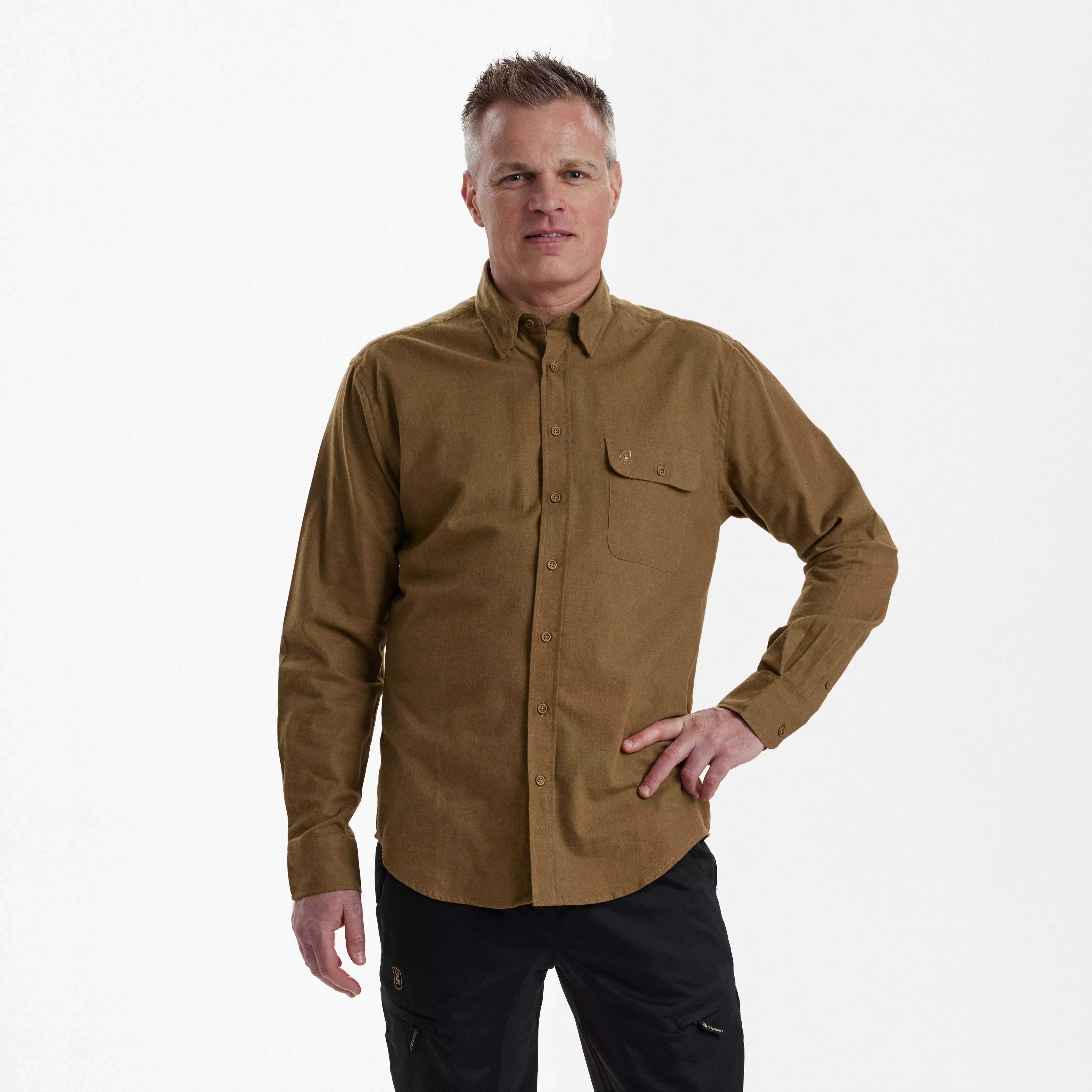 Liam Hemd - Ocher Brown, Bild 1 von 5
