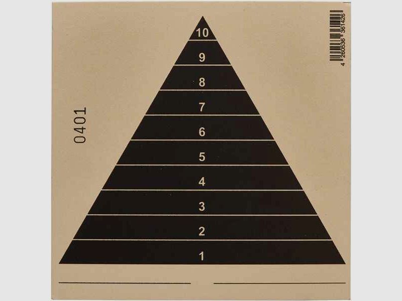 Glückscheibe Pyramide 12x12cm 100Stk.
