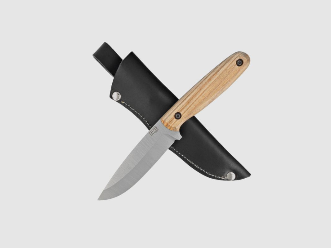 Cuchillo Za-Pas Wave Ash Wood, Satin 80CrV2, imagen 4 de 7