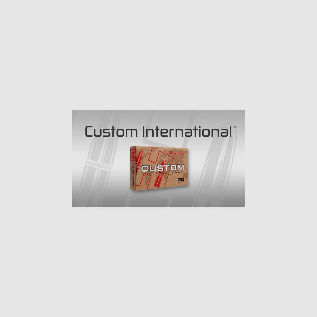 Hornady Custom International 6,5mm Creedmoor 140GR InterLock SP 20 Patronen