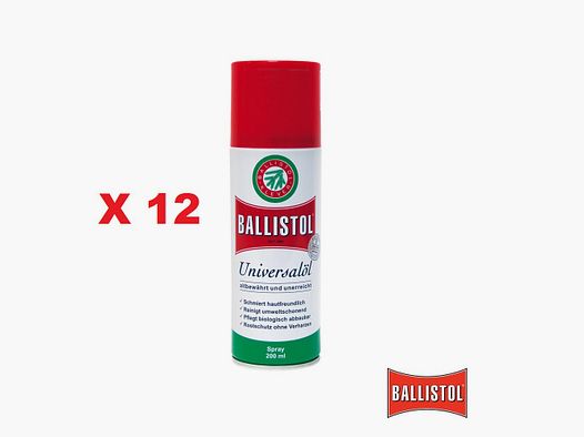 Aceite Ballistol Spray 200 ml en caja de 12 uds.