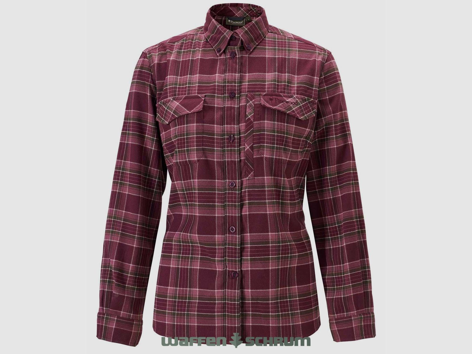 Pinewood Bluse Abisko Hiking Flanell Plum