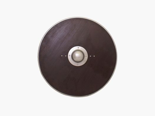 Large round shield made of wood