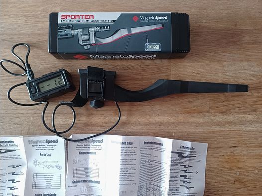 MagnetoSpeed Sporter, Mündungsgeschwindigkeitsmesser (kein Labradar, Garmin)