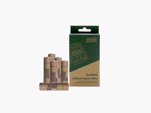 Seissiger Lithium Ionen Akku 18650 6x Stück