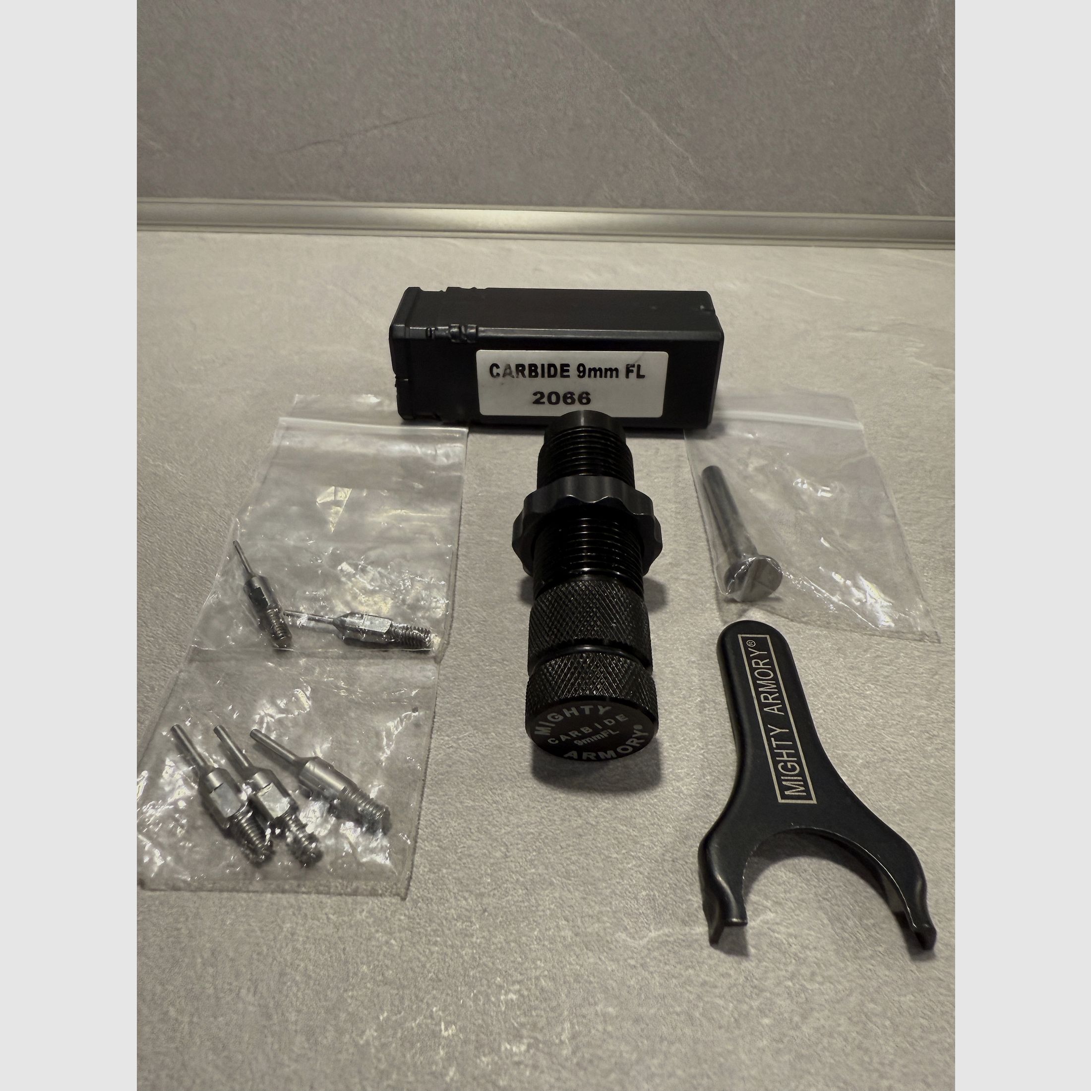 Mighty Armory 9mm Carbide Die / neue Carbide-Version / SAAMI-Spezifikation.