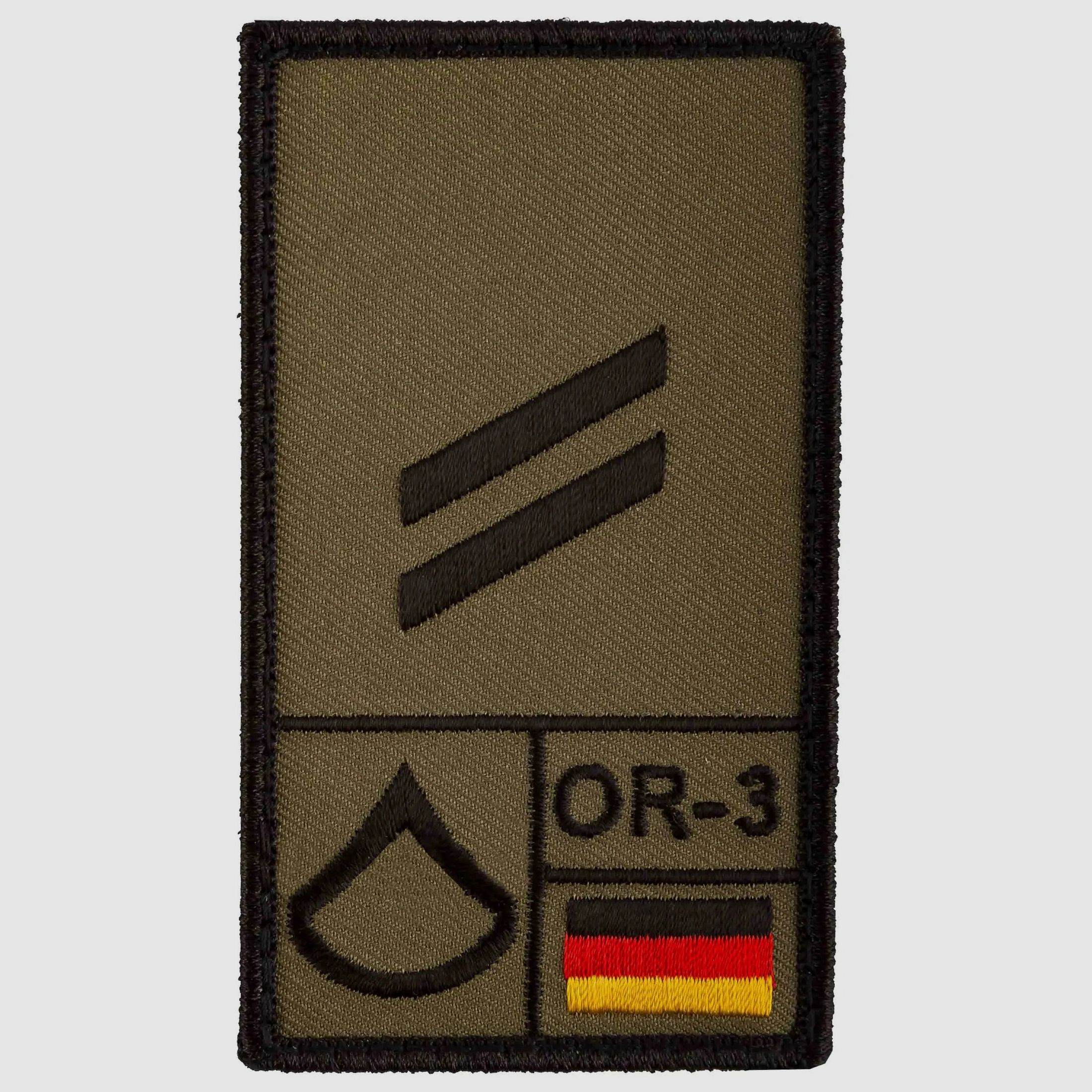 Café Viereck Rank Patch Obergefreiter