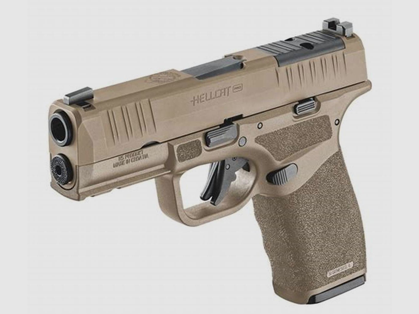 Pistole Springfield HELLCAT PRO OSP WÜSTE FDE 9mm Lauf 3,7&Prime;, Bild 1 von 4