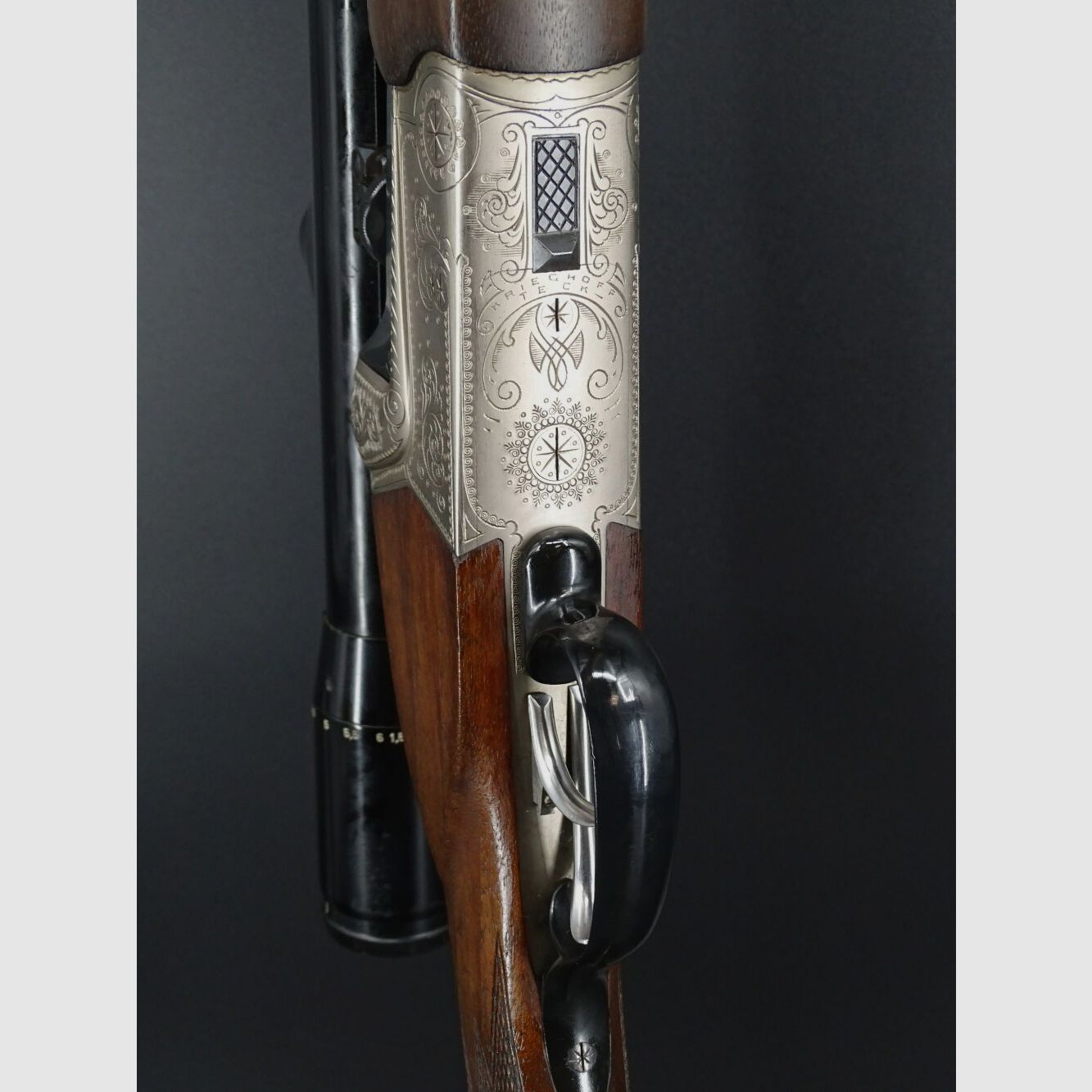 Krieghoff Teck dubeltowa karabina kaliber .458 Win Mag z wyrzutnikami Zeiss 1.5-6x38 Teck