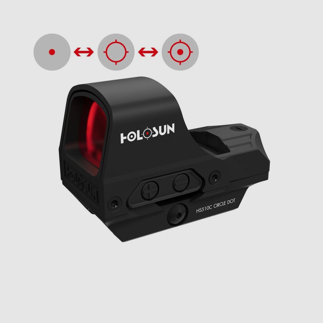 Holosun HS510C Solar Rouge Cercle Point 2 MOA / 65 MOA, image 2 sur 4