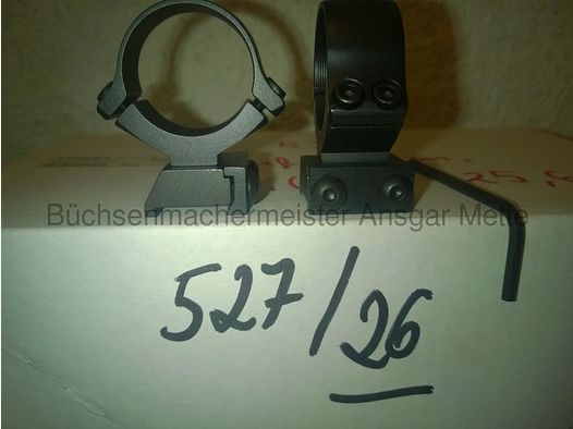 CZ Stahlmontage 26mm pierścienie 527 Brünner Fox