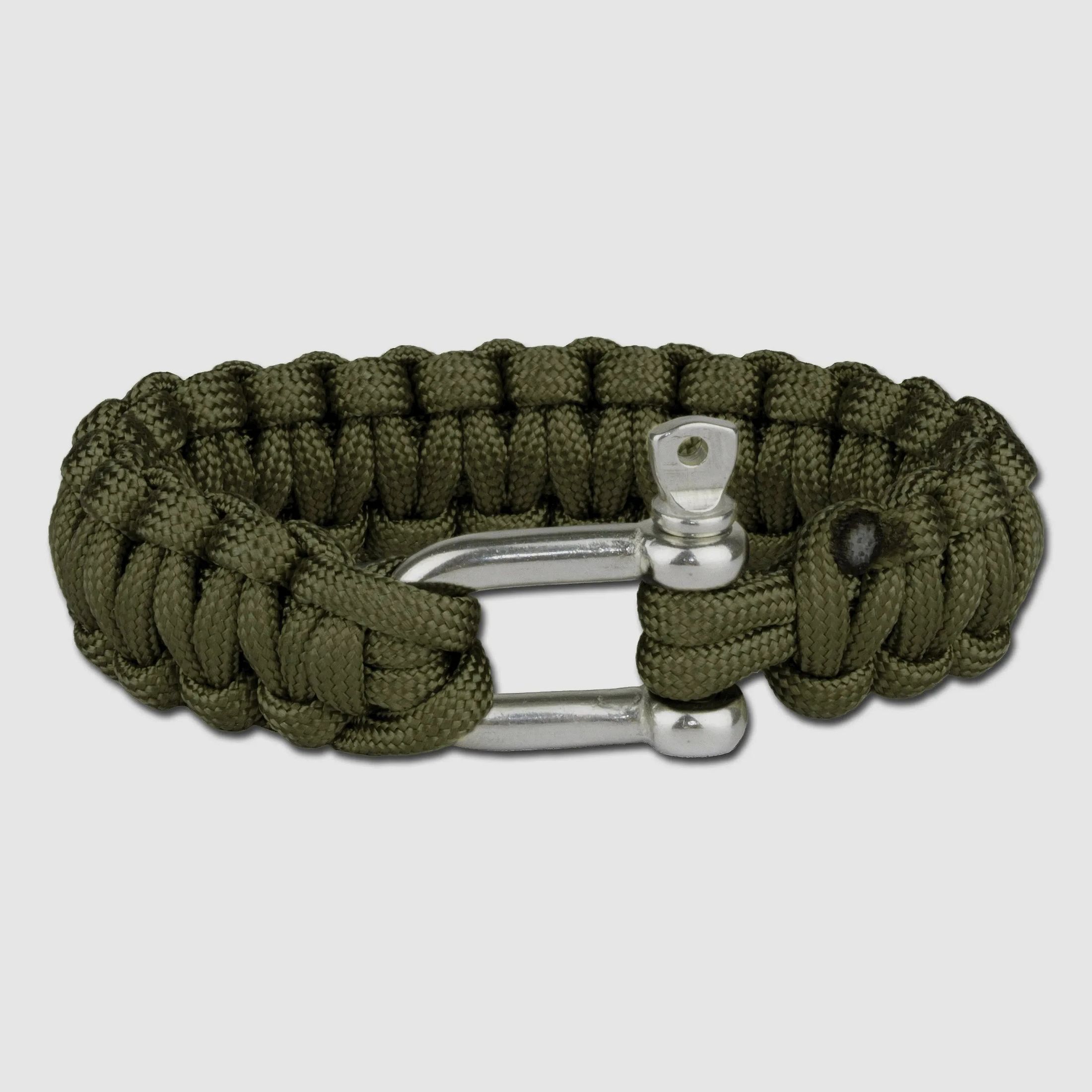 MFH MFH Fallschirmleinen-Armband Metallverschluss oliv