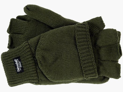 Skogen Strickhandschuhe Olive