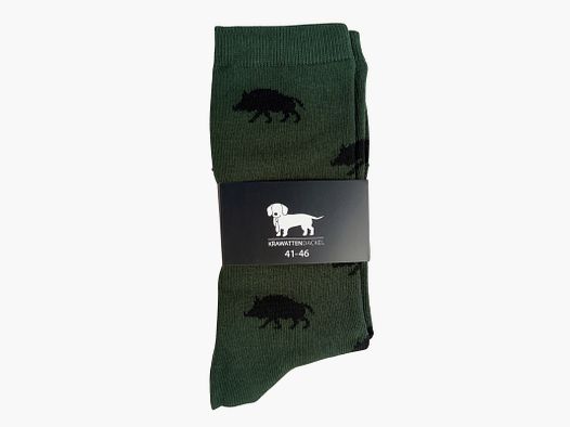 Chaussettes Dackel Cravate Sanglier Vert