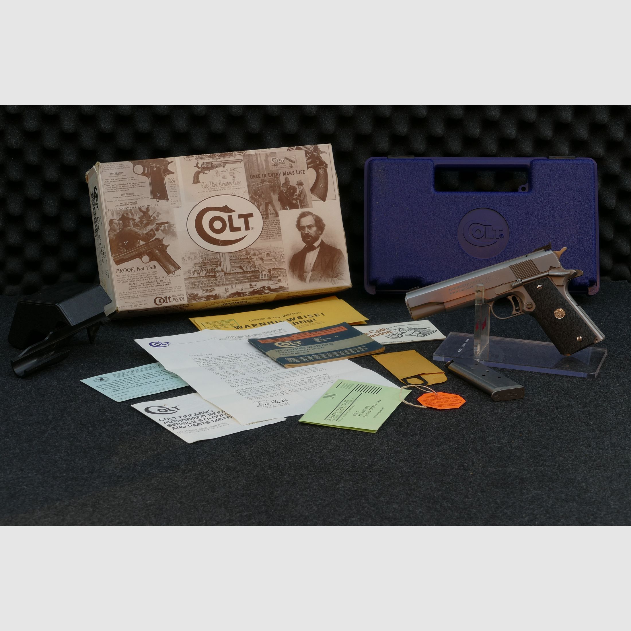 Colt Series 80 MK IV — Gold Cup National Match — .45 Auto (.45 ACP), stainless steel