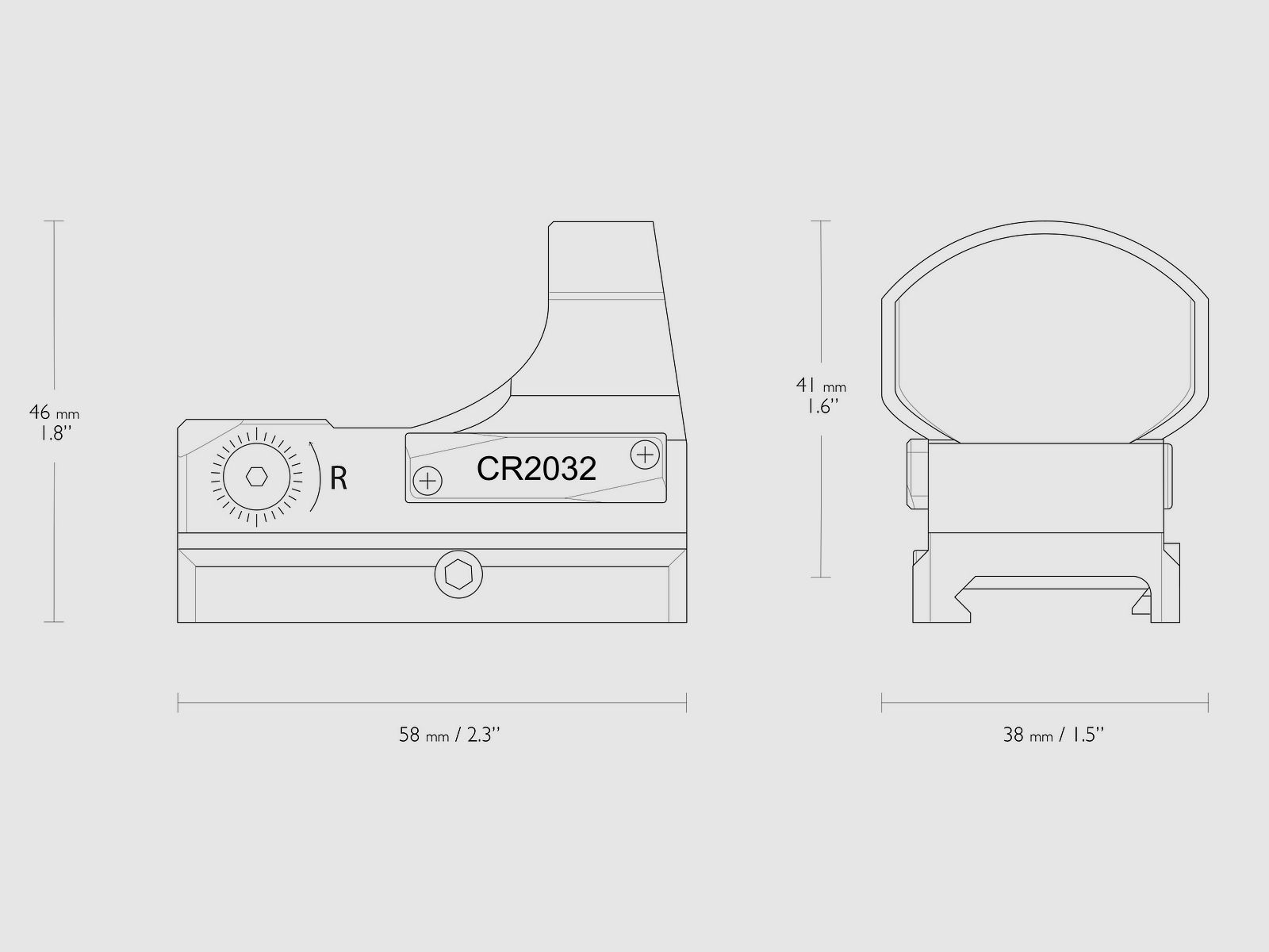 HAWKE 12144 Reflex Sight Wide View 3 MOA Weaver Rail