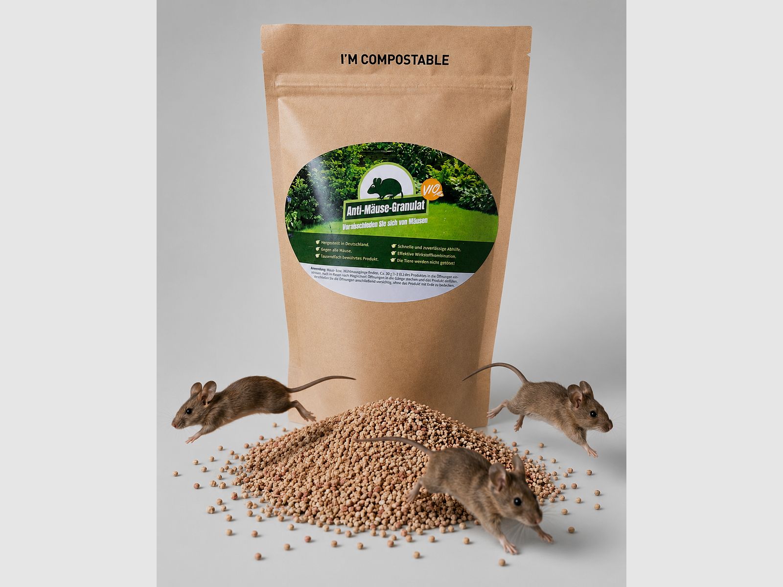 Granulado anti-ratones 400g