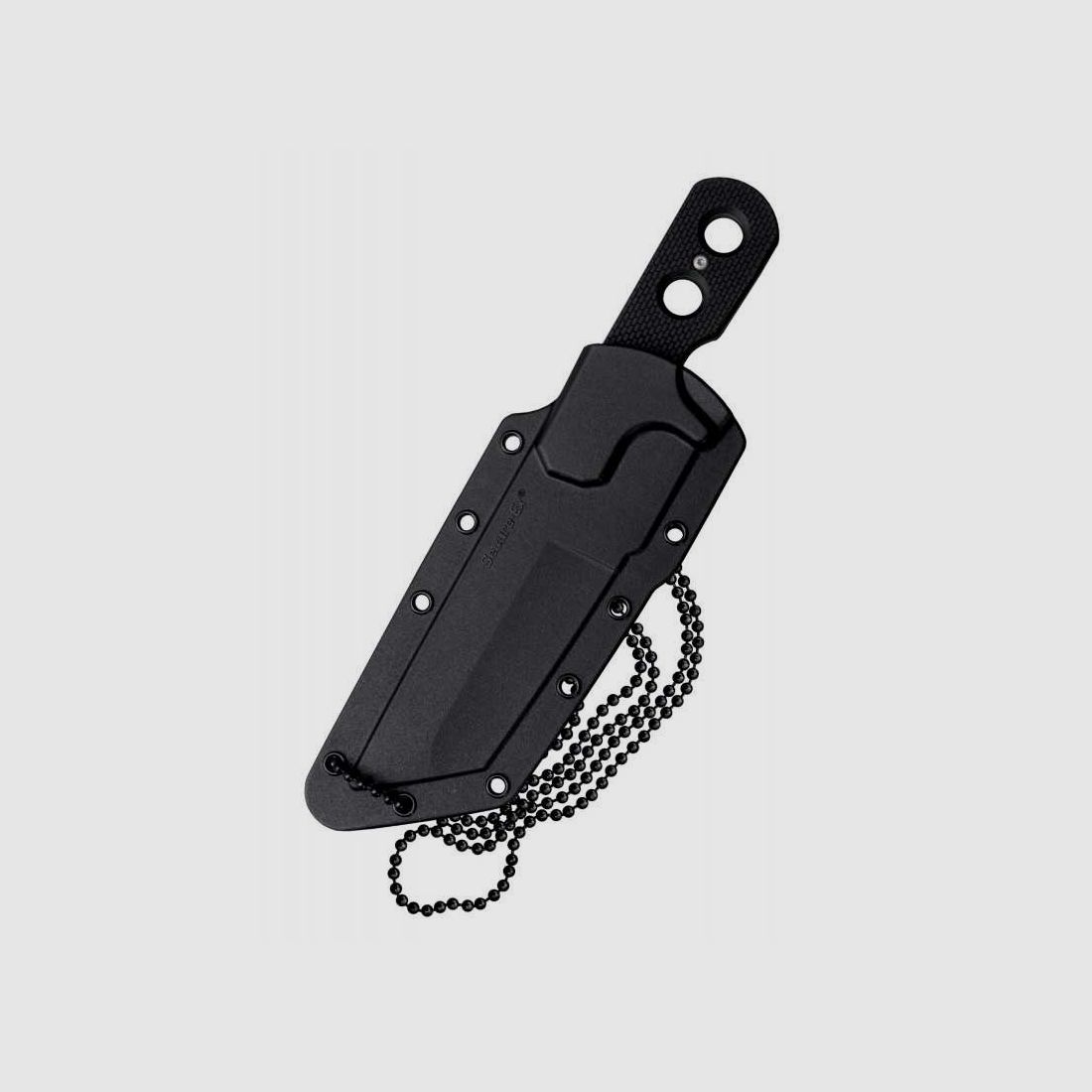 Cold Steel Mini Tac Tanto Neck Knife, Halsmesser mit gezahnter Klinge