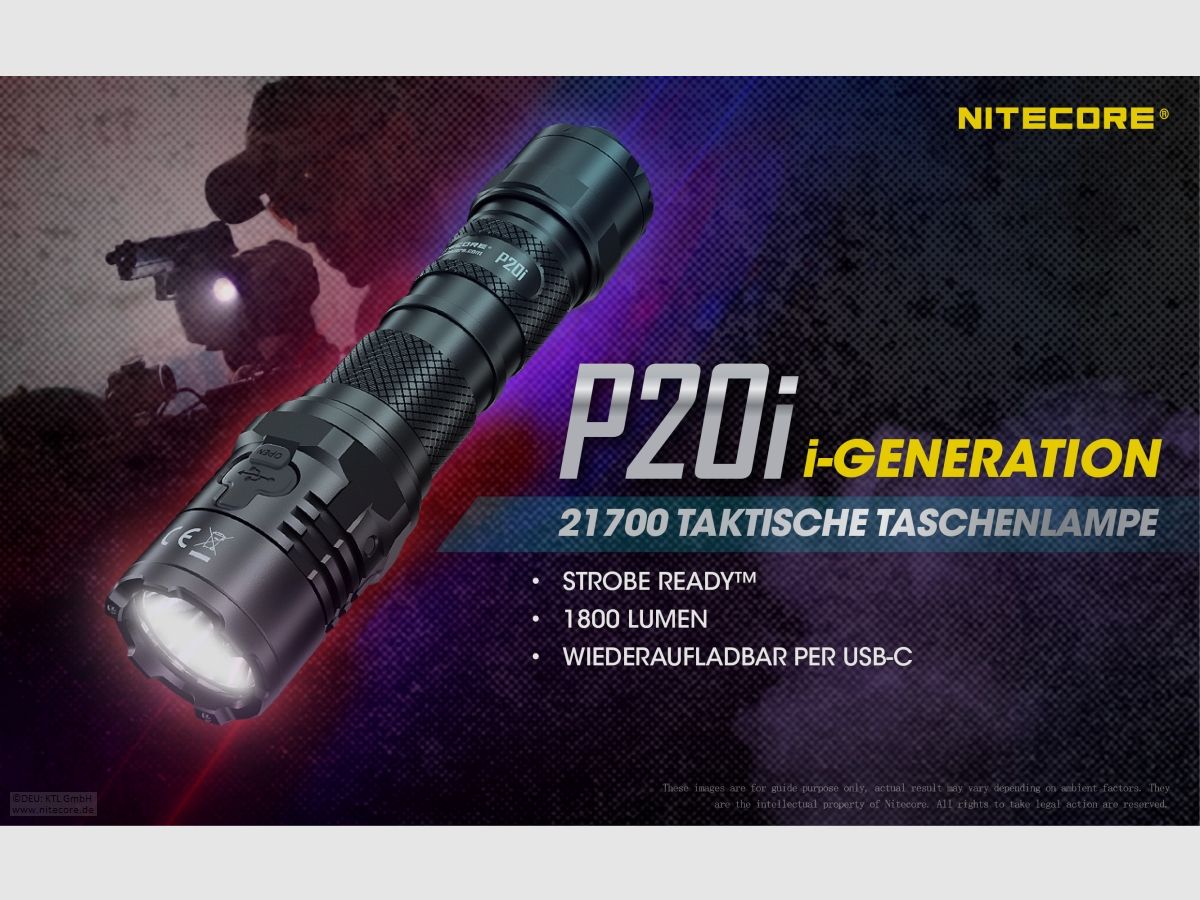 Nitecore P20I flashlight P20i 1800 lumens