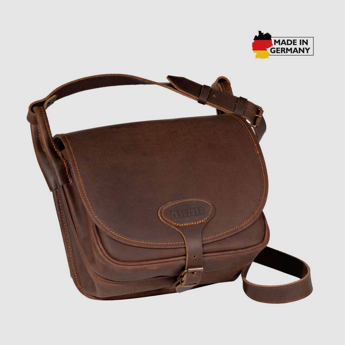 AKAH Förstertasche aus Pull-up Leder